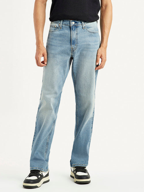 Men's 541 Light Blue Athletic Tapered Fit Mid Rise Jeans