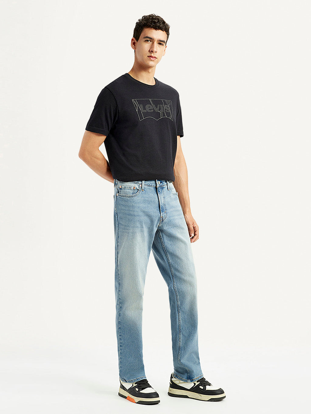 Men's 541 Light Blue Athletic Tapered Fit Mid Rise Jeans