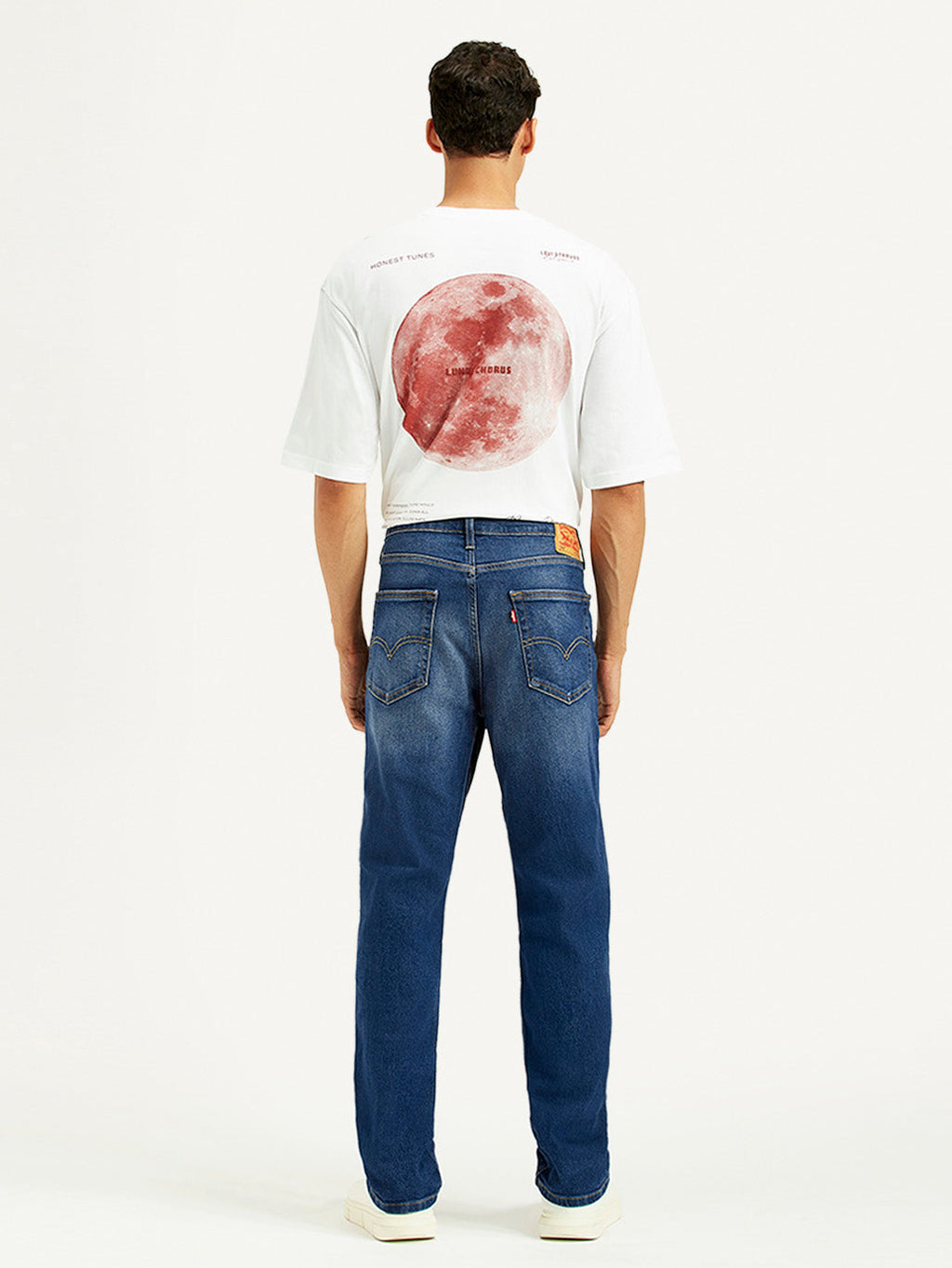 Men's 541 Blue Athletic Tapered Fit Mid Rise Jeans