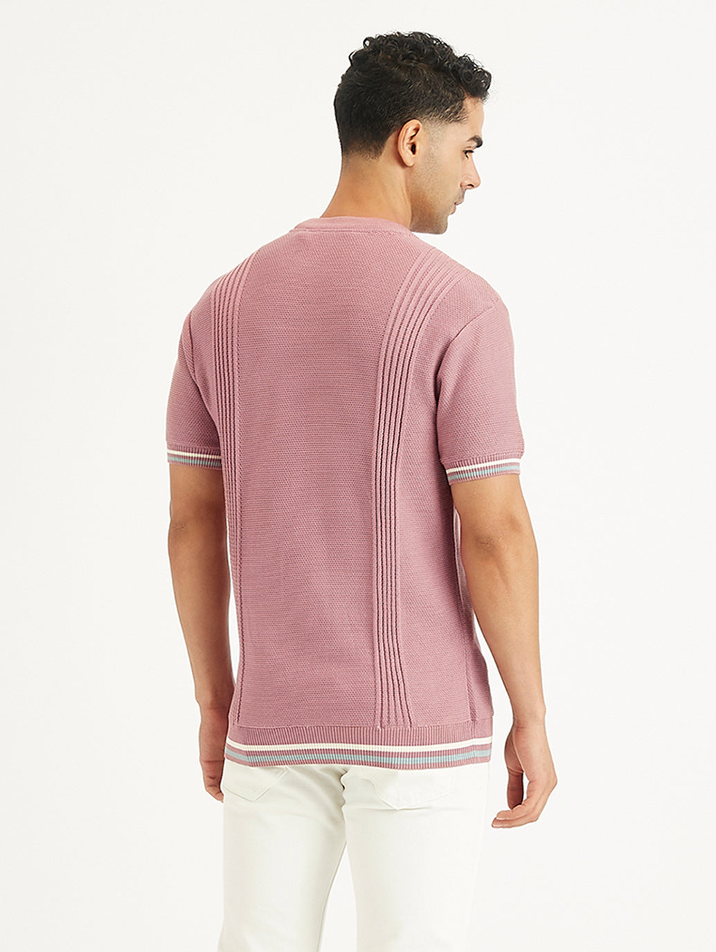 Men's Redloop Striped Slim Fit T-Shirt
