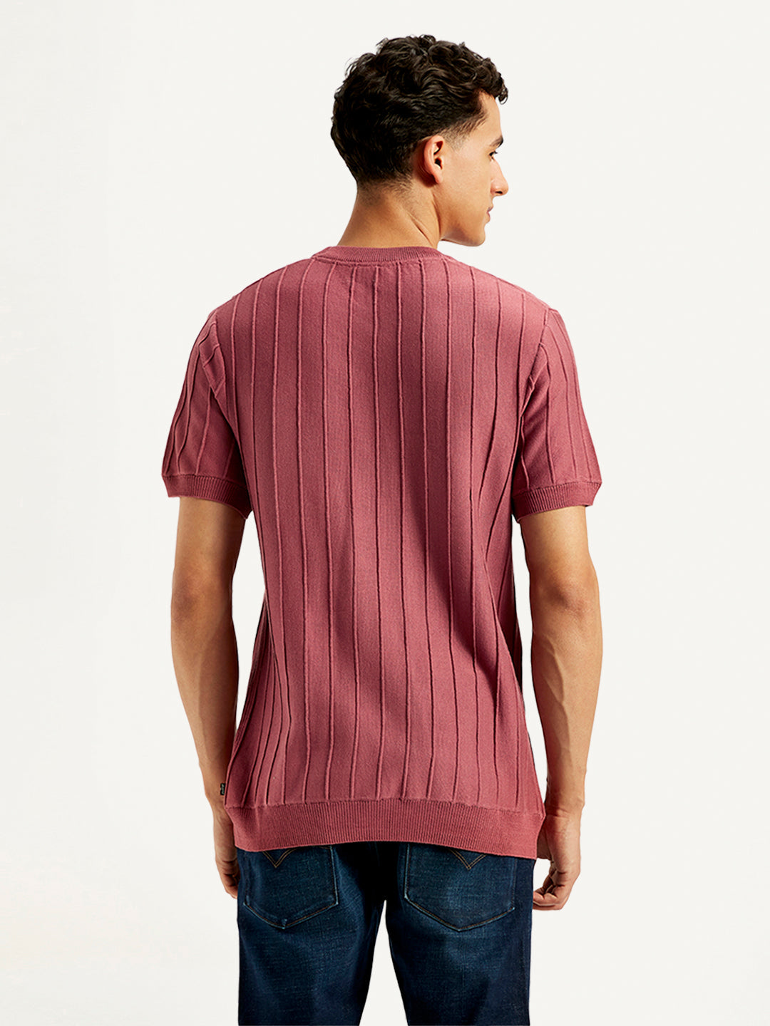 Men's Redloop Textured Slim Fit T-Shirt