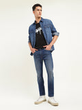 Men's 512 Blue Slim Tapered Fit Mid Rise Jeans