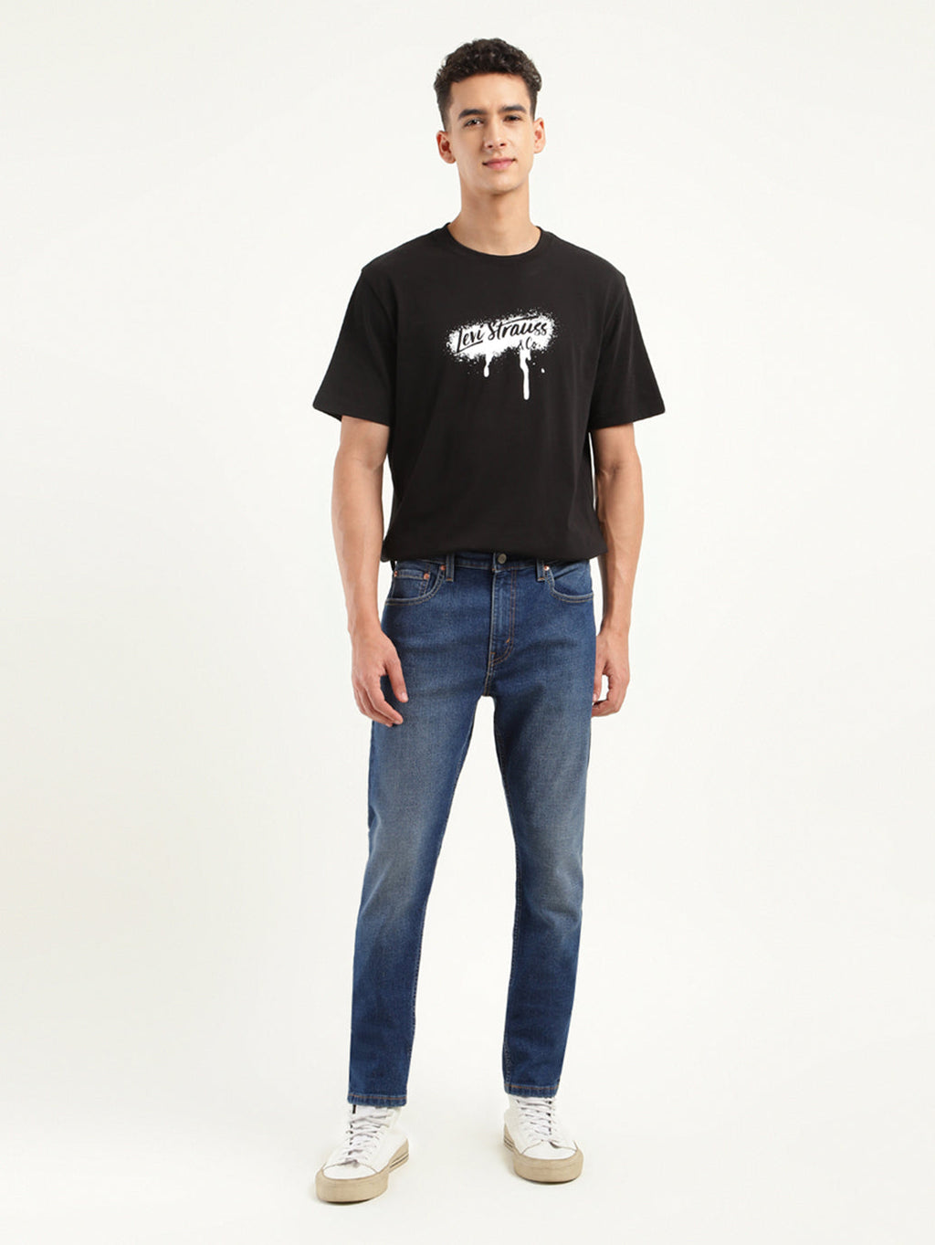 Men's 512 Blue Slim Tapered Fit Mid Rise Jeans
