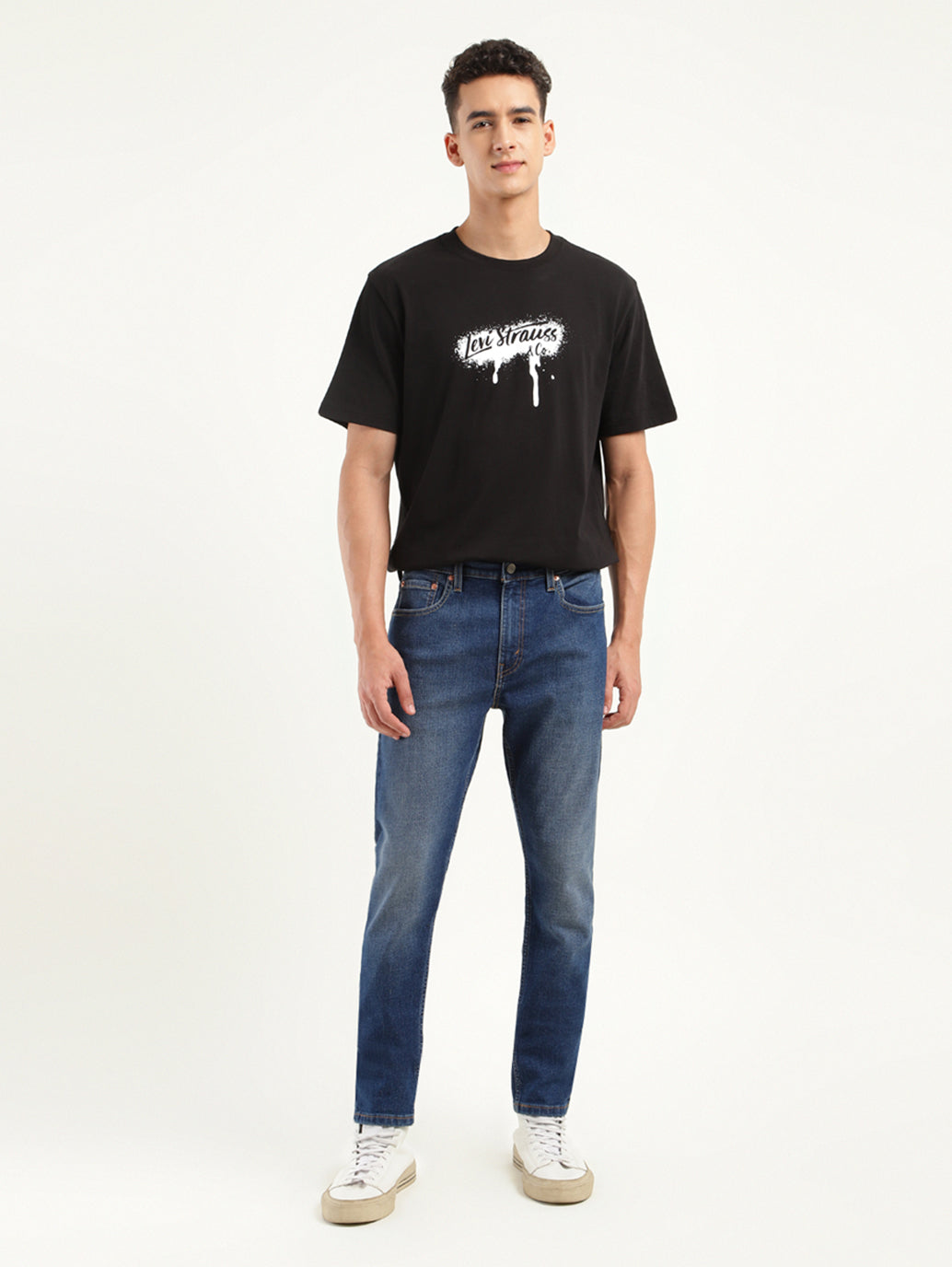 Men's 512 Blue Slim Tapered Fit Mid Rise Jeans
