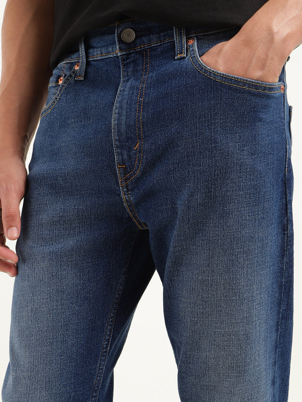 Men's 512 Blue Slim Tapered Fit Mid Rise Jeans