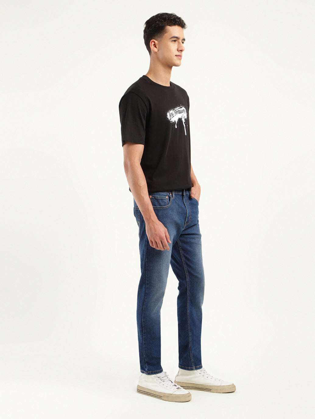 Men's 512 Blue Slim Tapered Fit Mid Rise Jeans