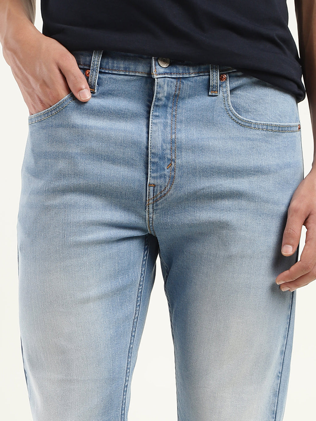 Men's 512 Blue Slim Tapered Fit Mid Rise Jeans