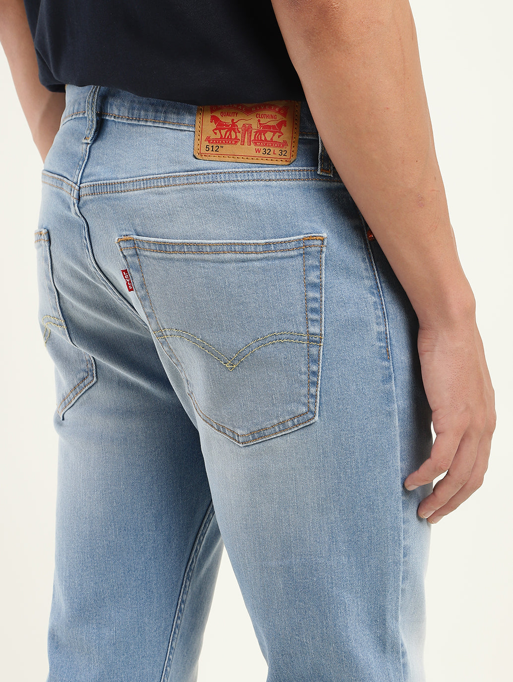 Men's 512 Blue Slim Tapered Fit Mid Rise Jeans