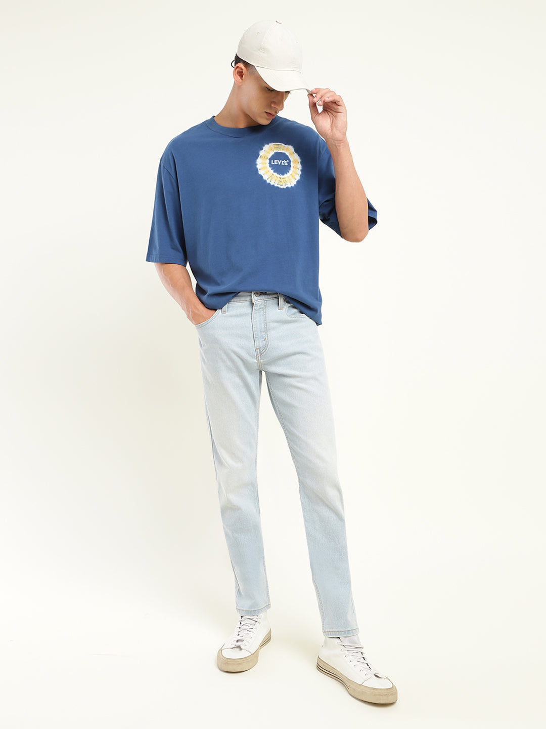 Men's 512 Blue Slim Tapered Fit Mid Rise Jeans