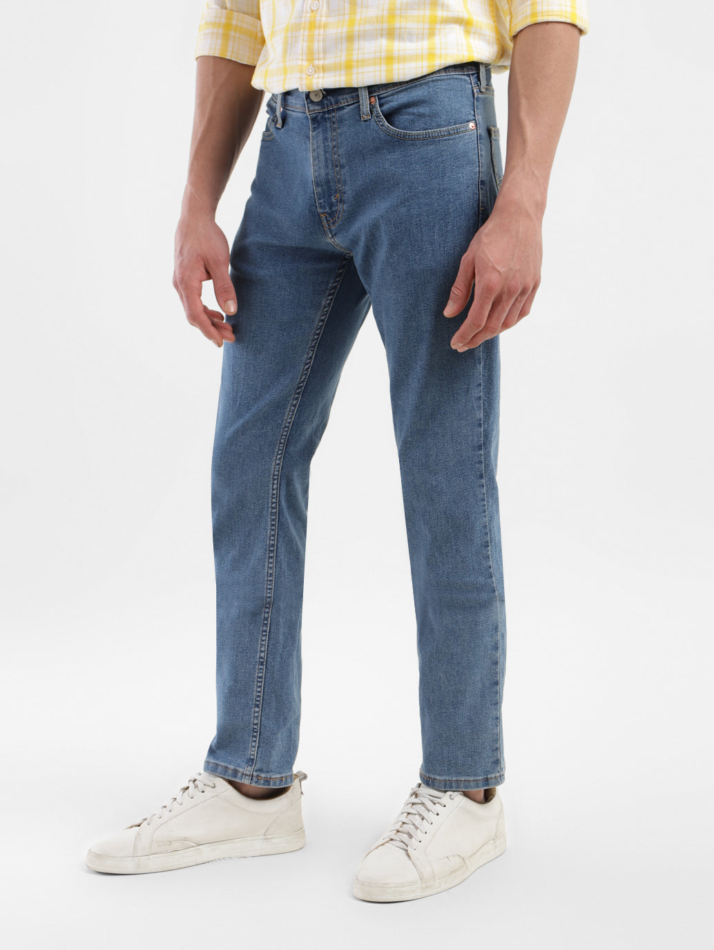 Men's 511 Blue Slim Fit Mid Rise Jeans