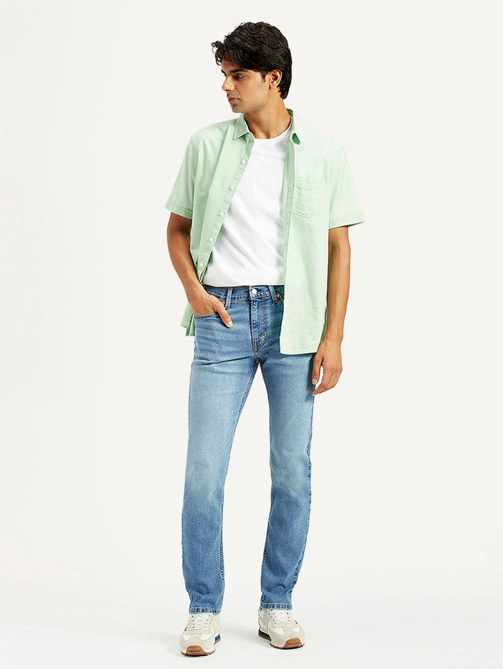 Men's 511 Med Indigo Slim Fit Mid Rise Jeans
