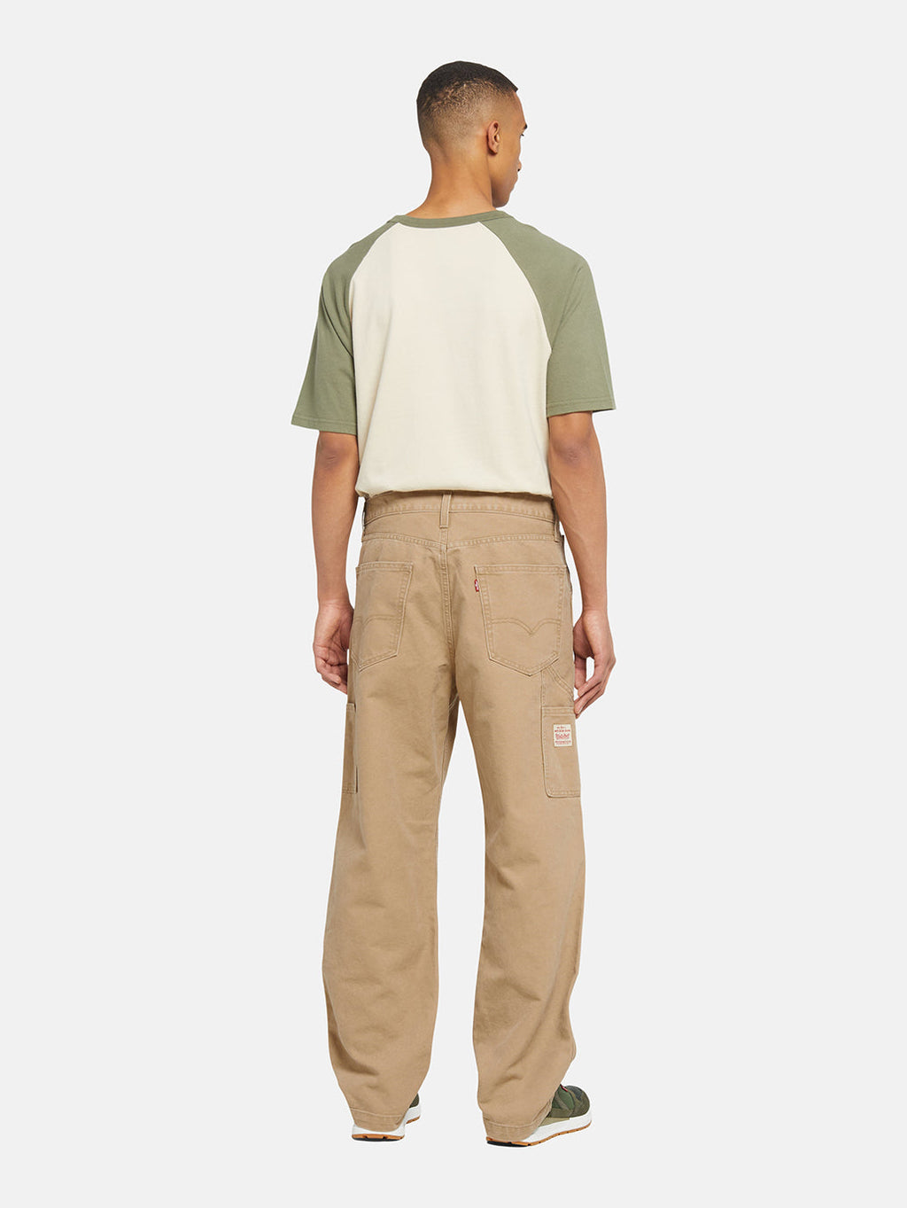 Men's 568 Brown Loose Fit Mid Rise Jeans