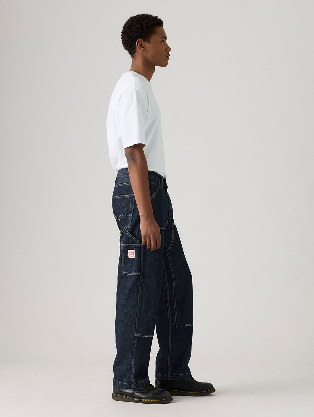 Men's 568 Dark Indigo Loose Fit Mid Rise Jeans