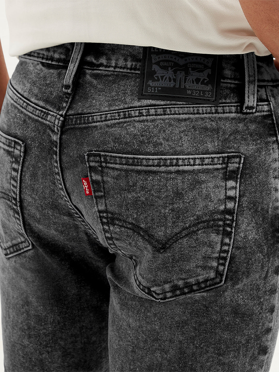 Men's 511 Grey Slim Fit Mid Rise Jeans