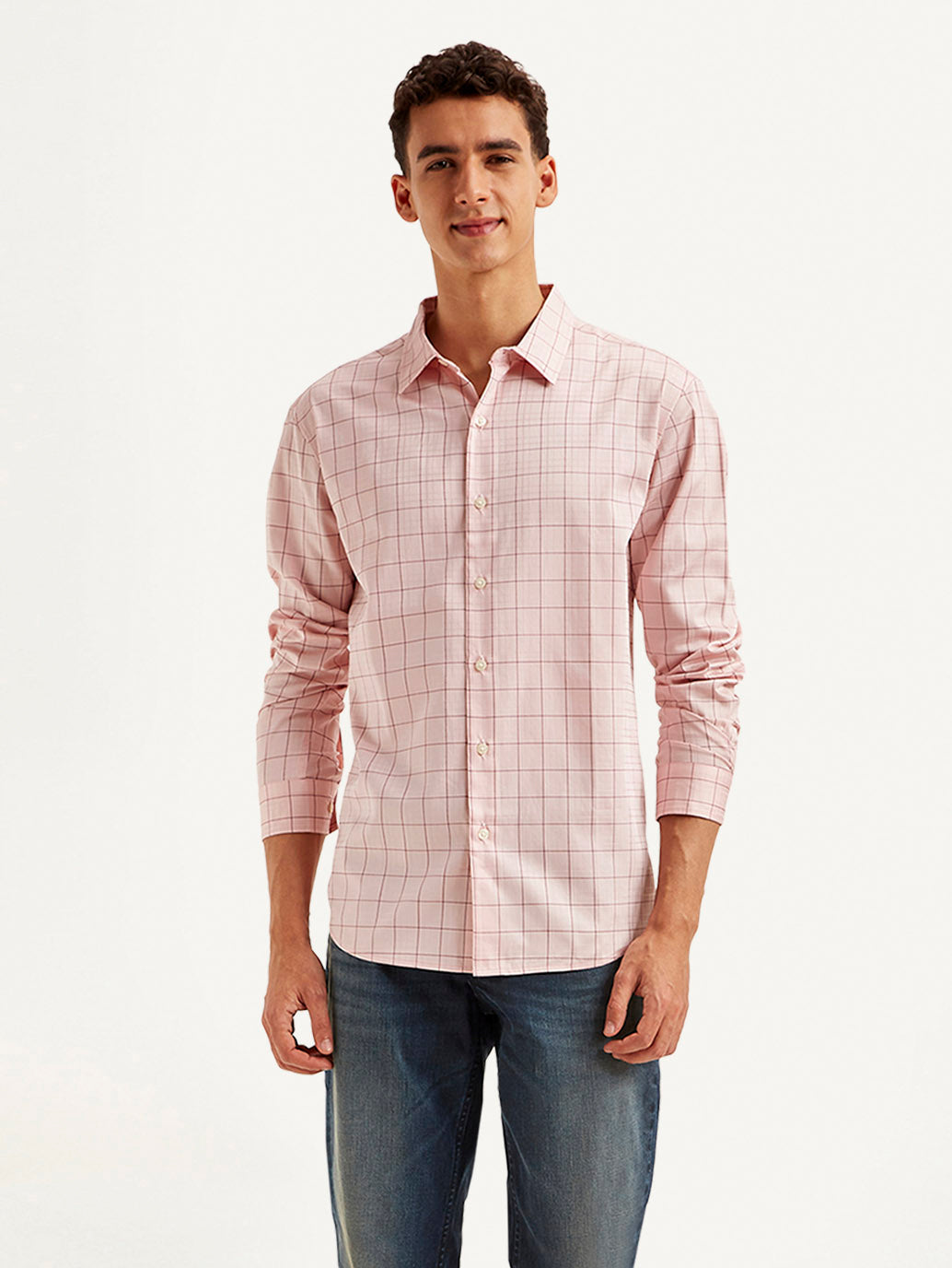Men's Redloop Checkered Slim Fit Shirt