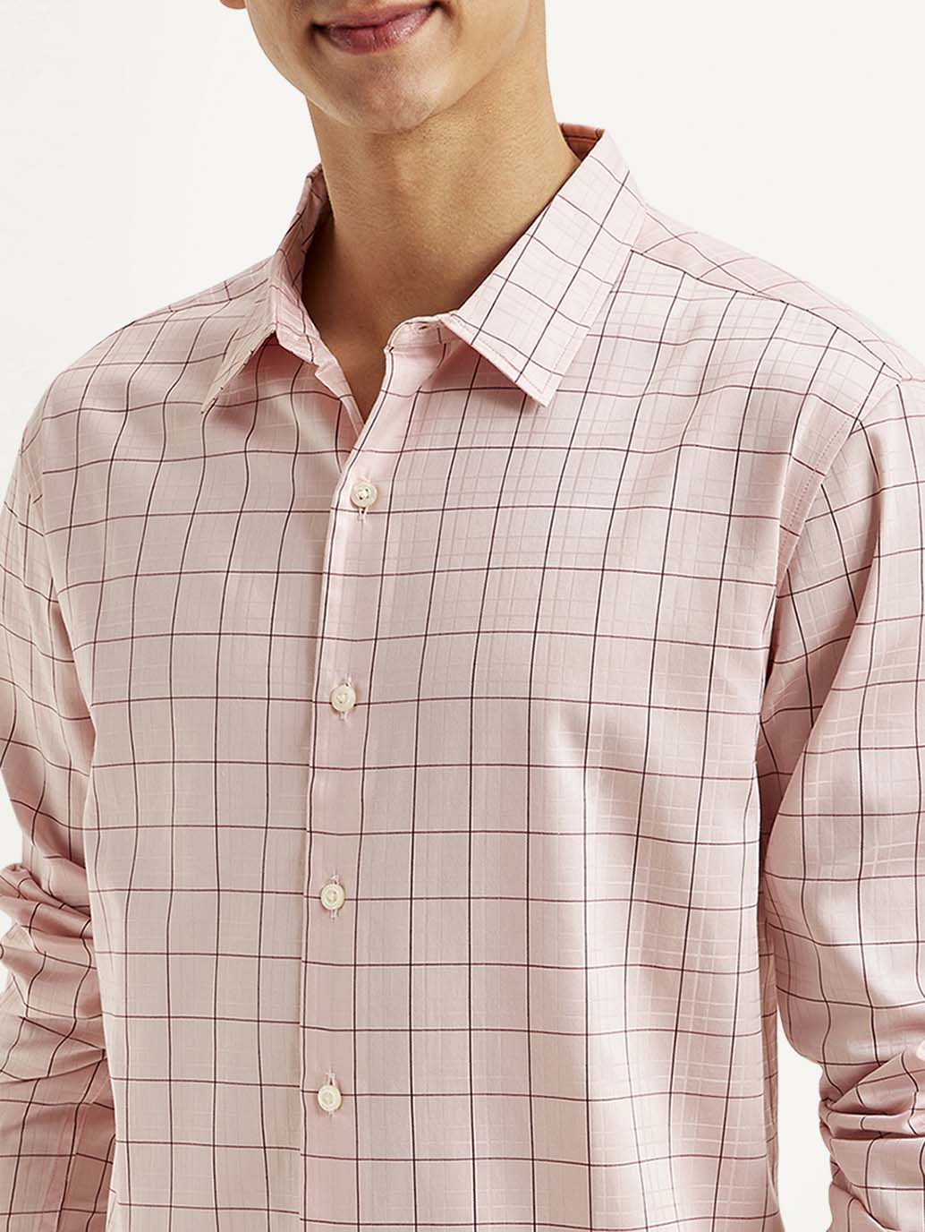Men's Redloop Checkered Slim Fit Shirt