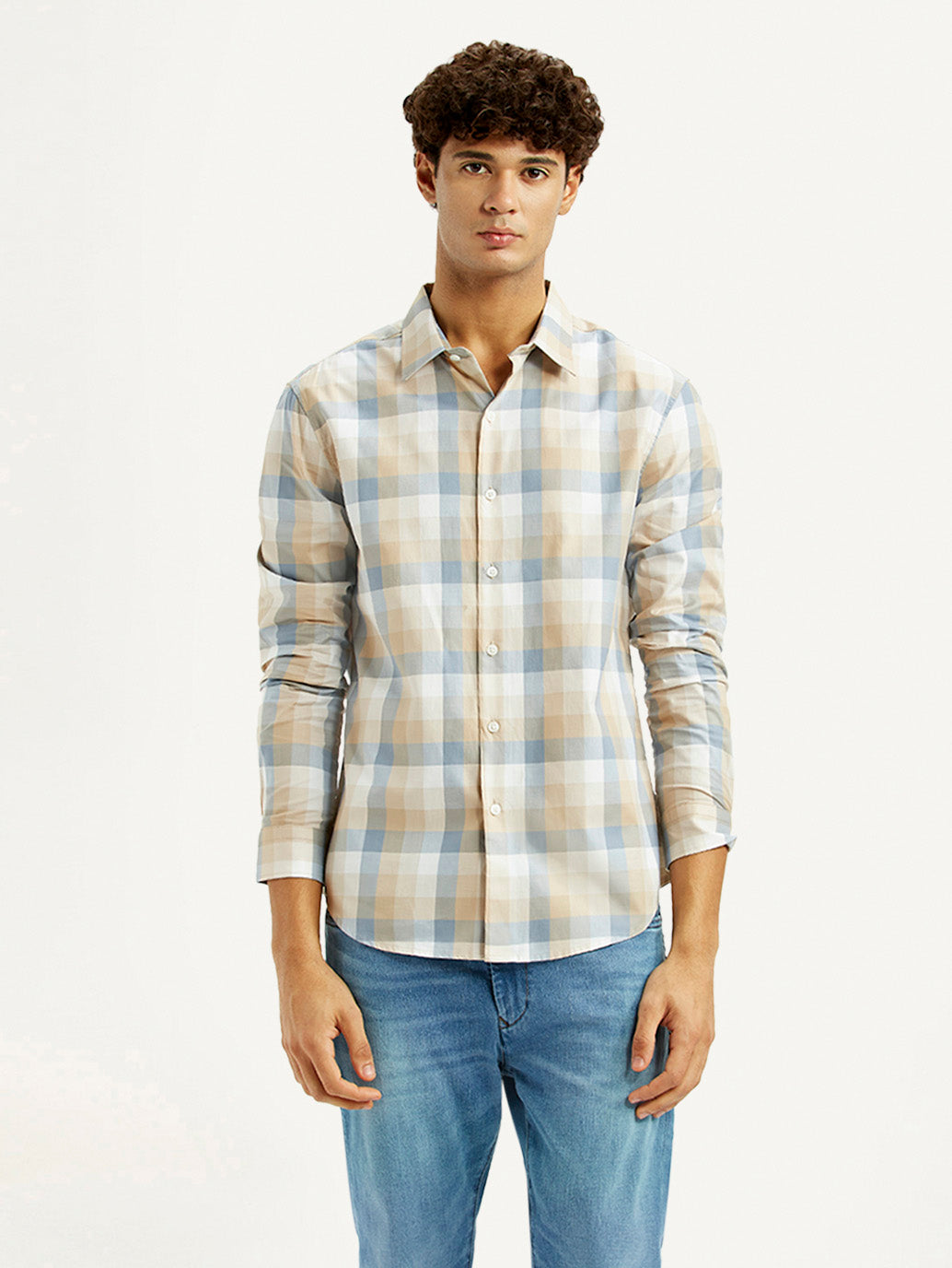 Men's Checkered Multi Color Slim Fit Shirt