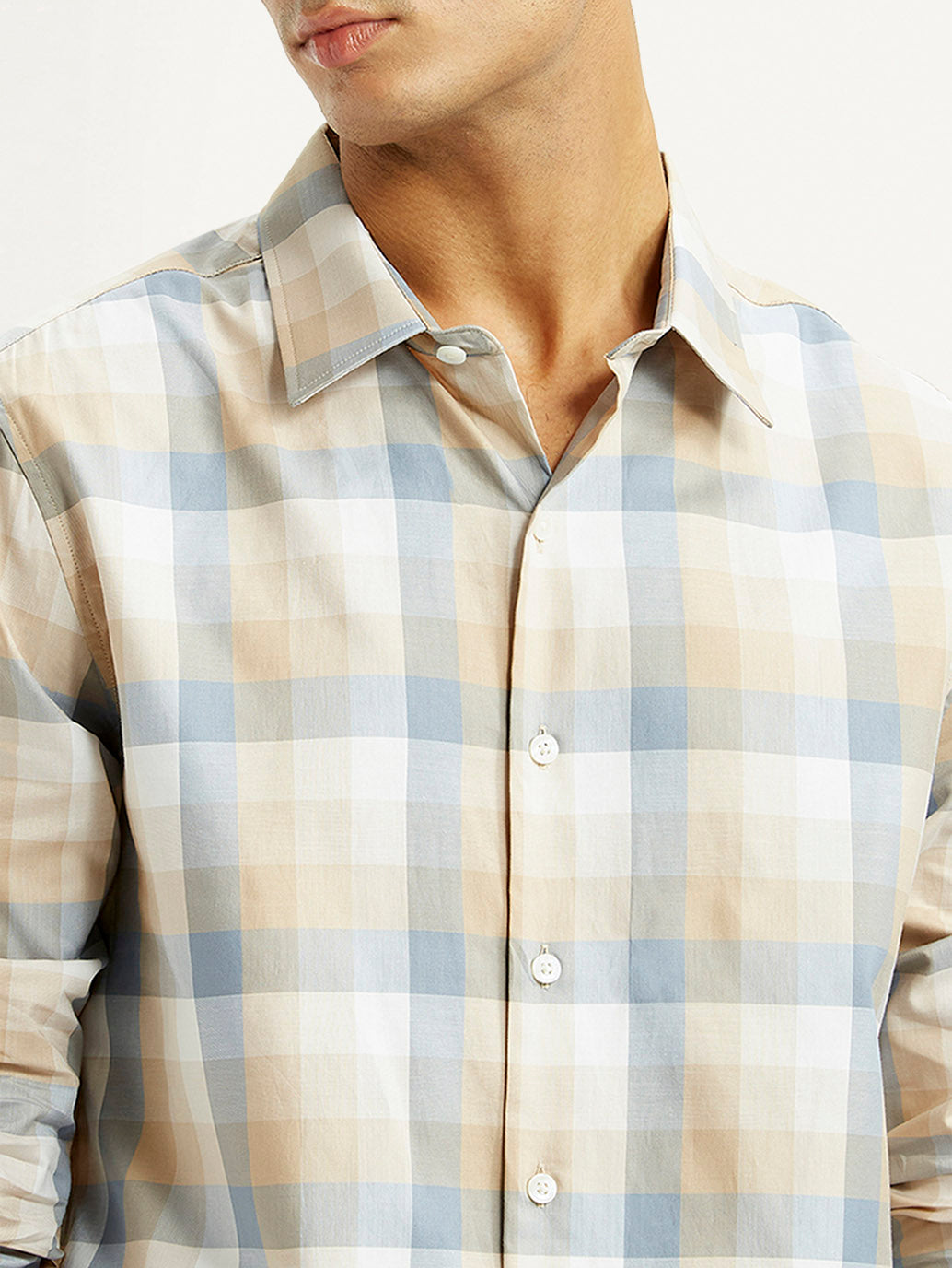 Men's Checkered Multi Color Slim Fit Shirt