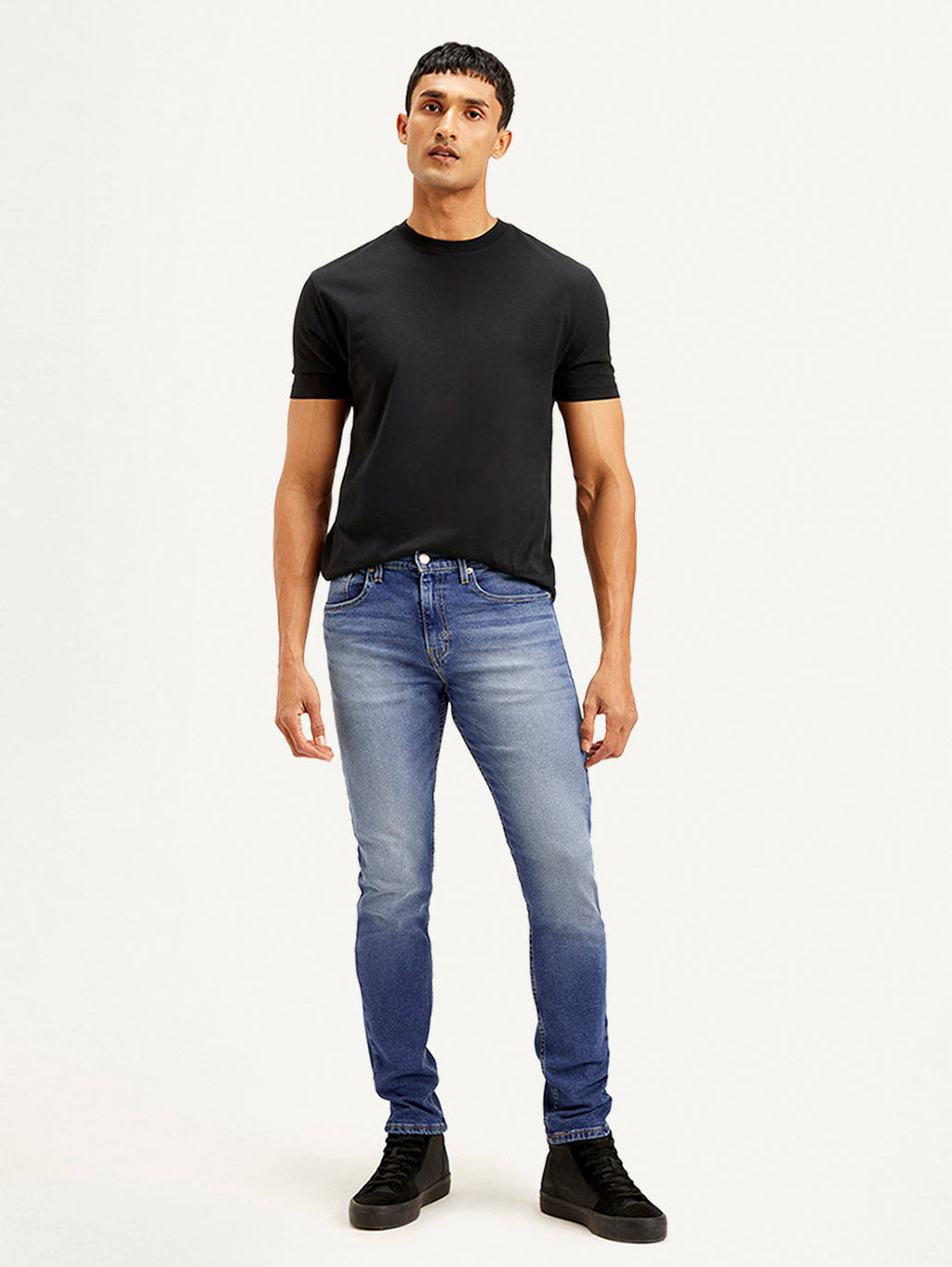 Men's 512 Blue Slim Tapered Fit Mid Rise Jeans