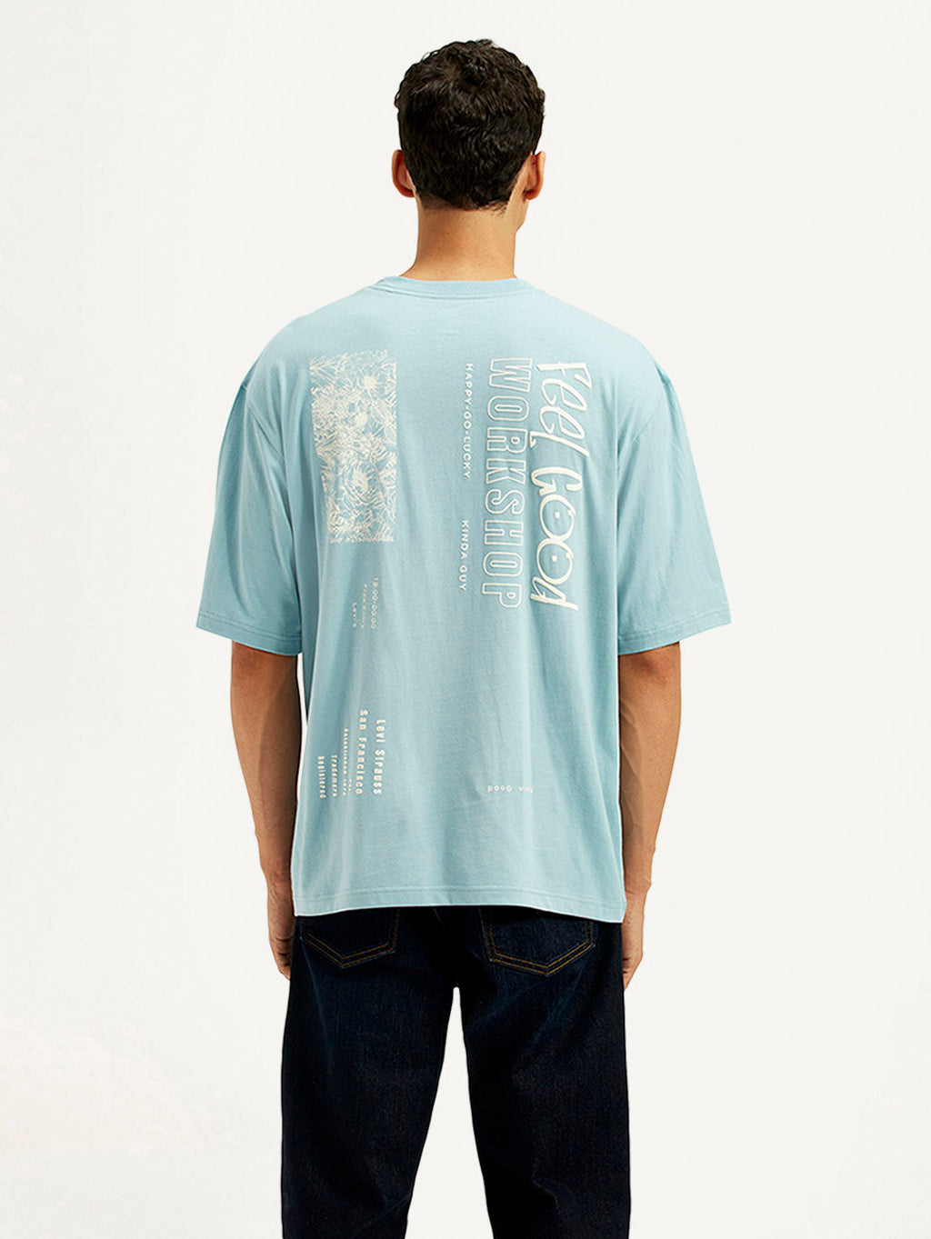 Men's Typography Loose Fit T-Shirt