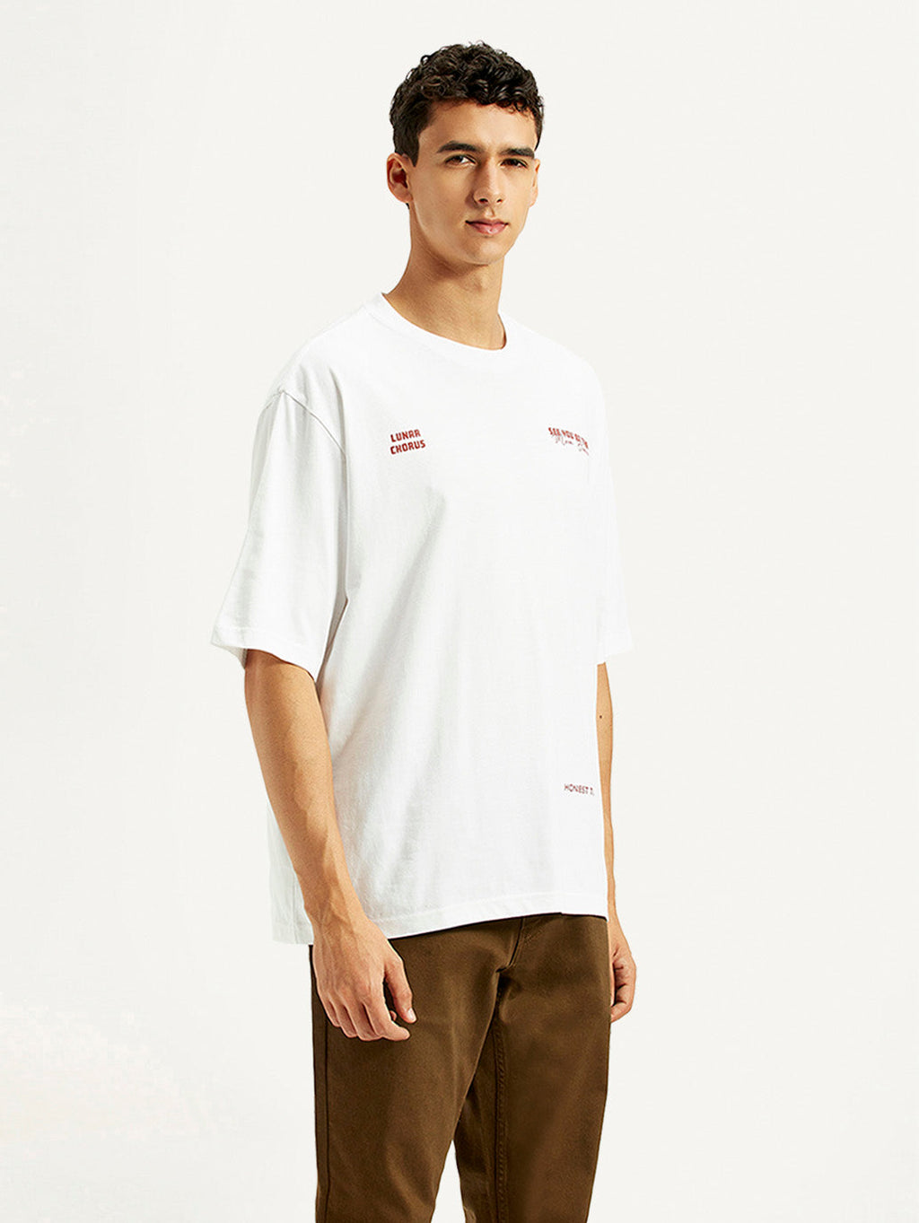 Men's Typography Loose Fit T-Shirt