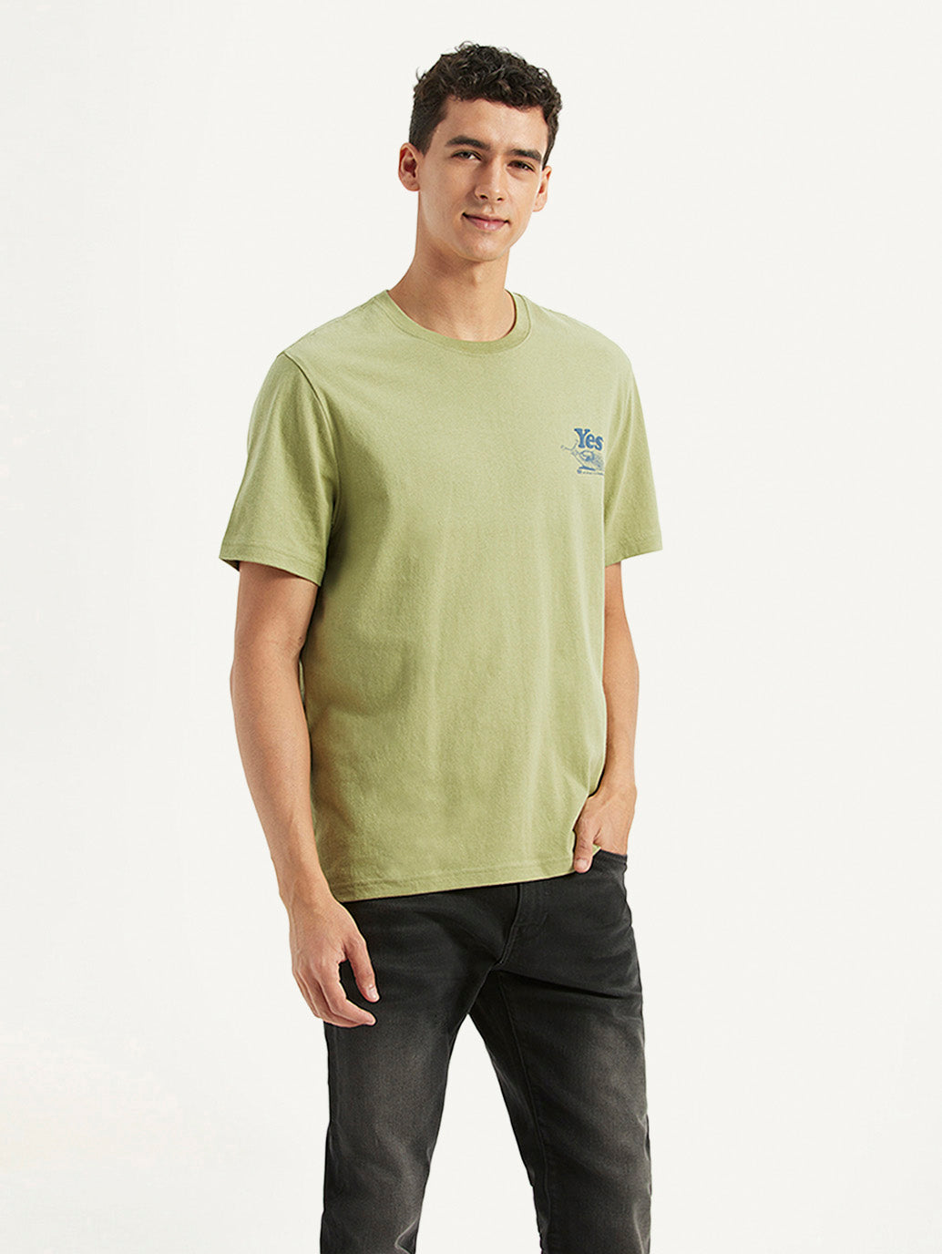 Men's Solid Crew Neck T-Shirt