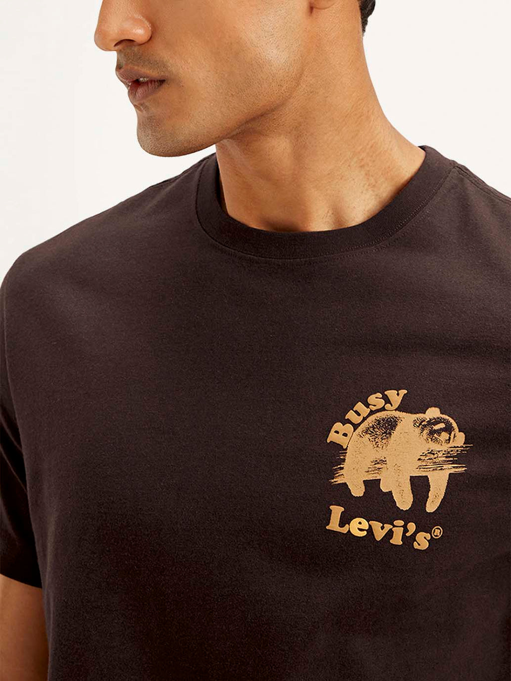 Men's Typography Crew Neck T-shirt