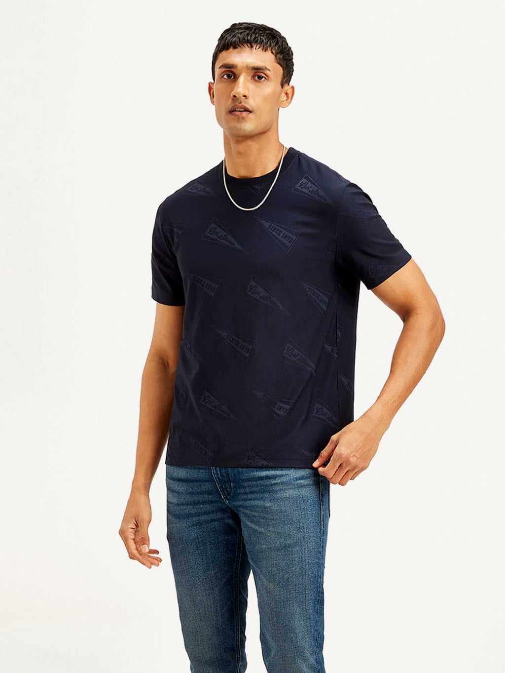 Men's Brand Logo Crew Neck T-shirt