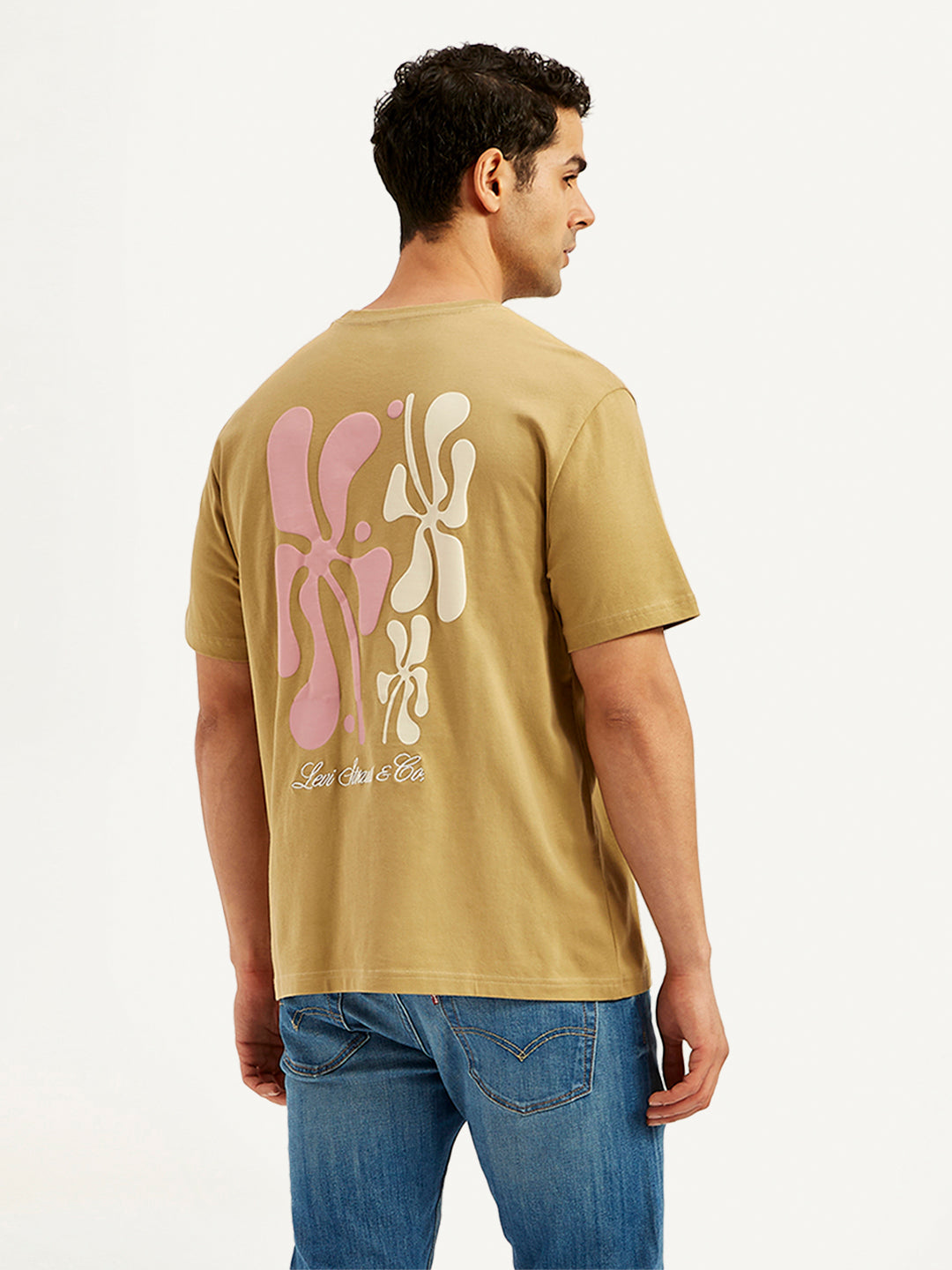 Men's Graphic Print Crew Neck T-Shirt