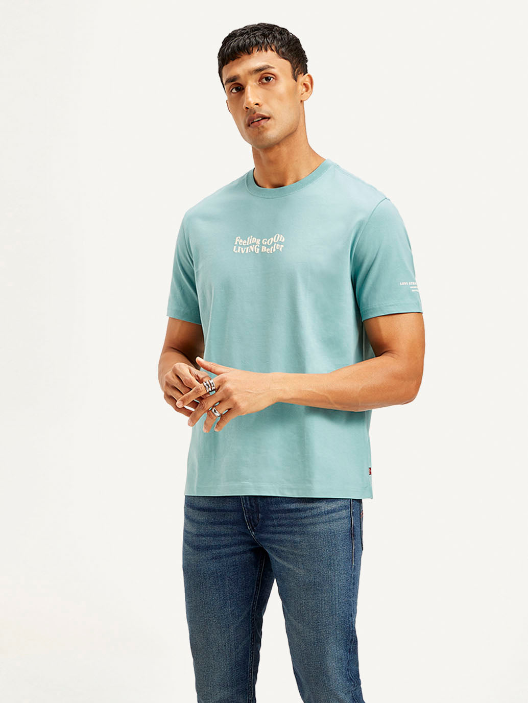 Men's Typography Crew Neck T-shirt