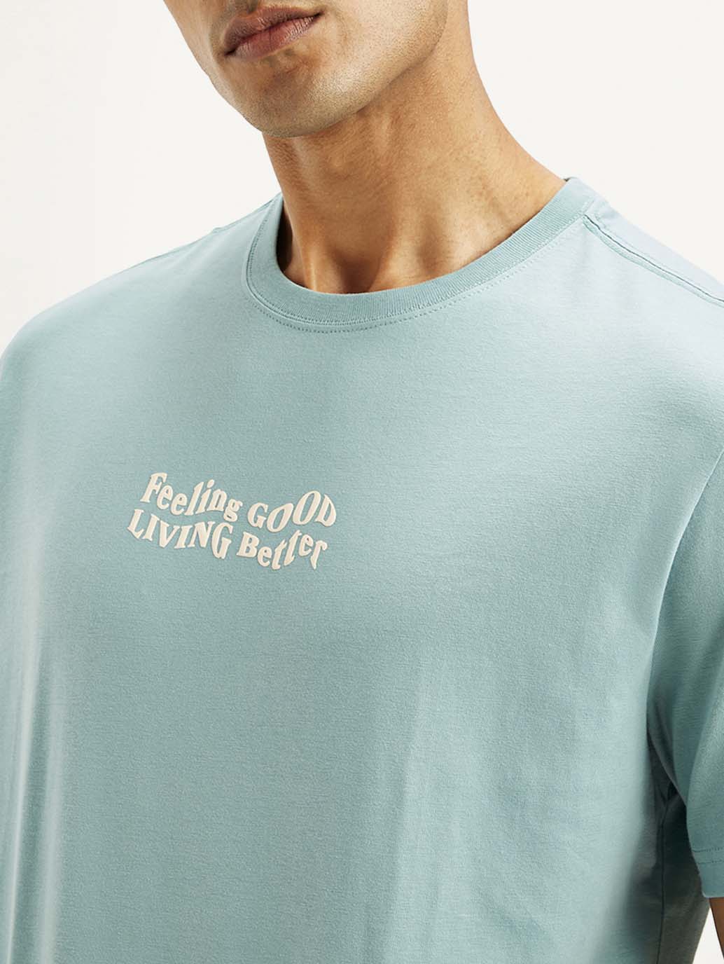 Men's Typography Crew Neck T-shirt