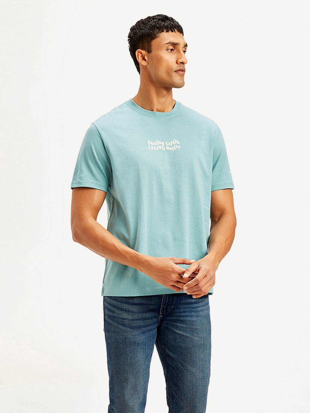 Men's Typography Crew Neck T-shirt