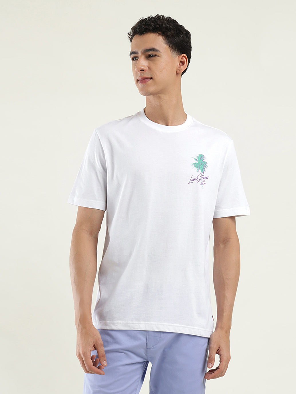 Men's Solid Crew Neck T-Shirt