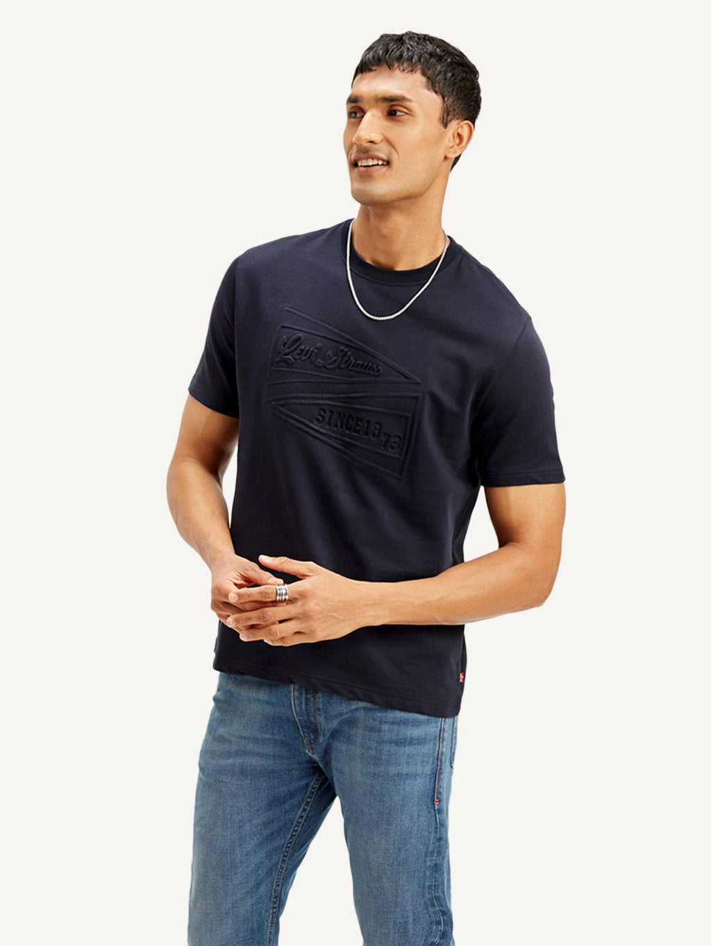 Men's Typography Crew Neck T-shirt