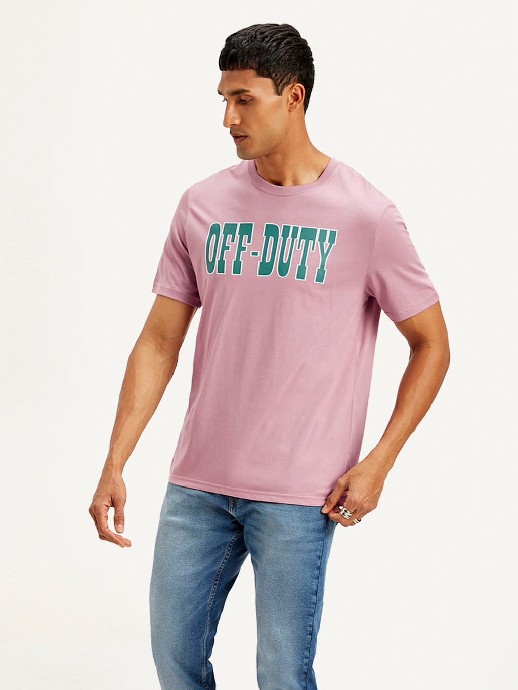 Men's Typography Crew Neck T-shirt