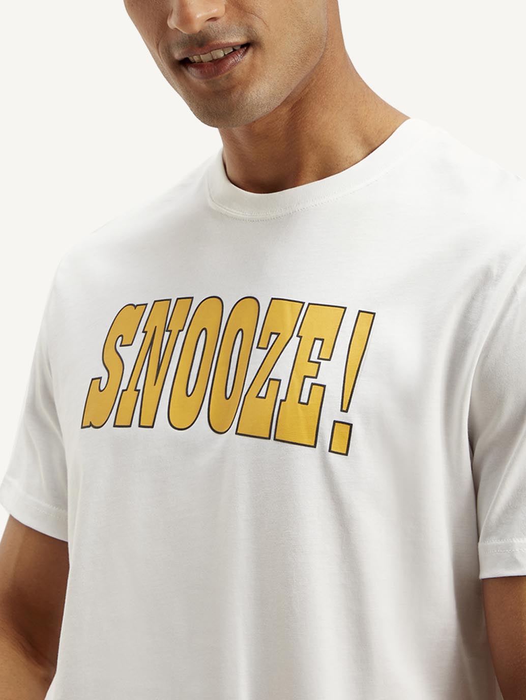 Men's Typography Crew Neck T-shirt