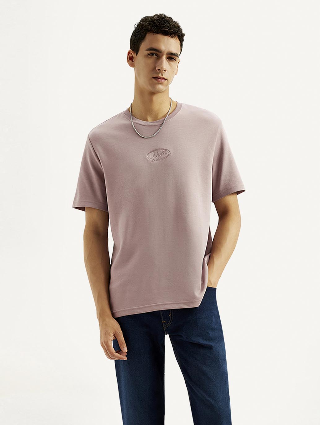 Men's Solid Crew Neck T-shirt