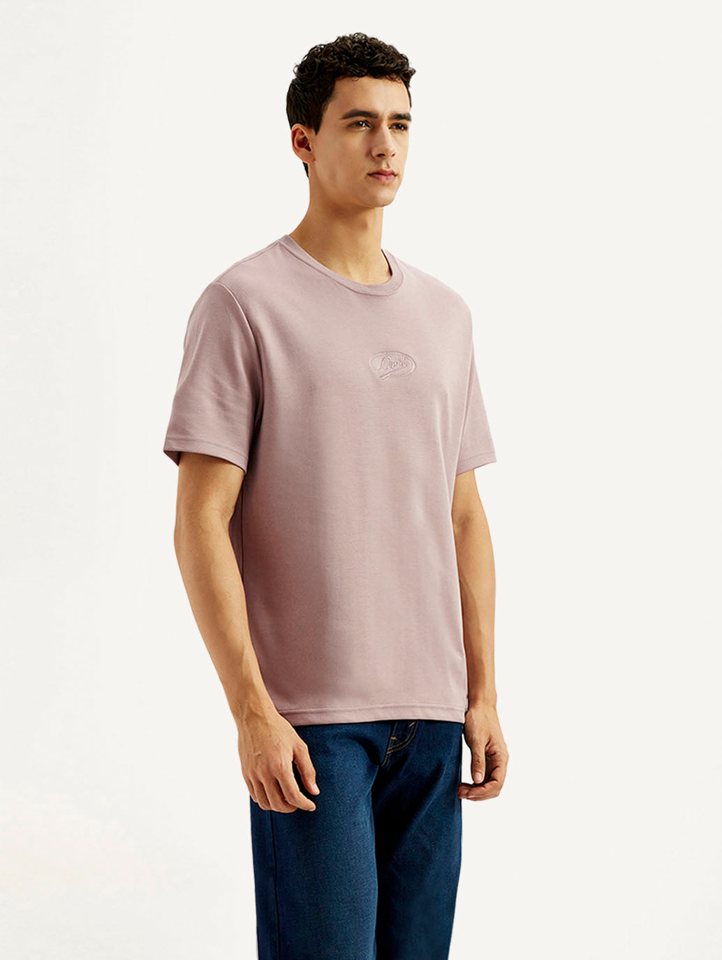 Men's Solid Crew Neck T-shirt