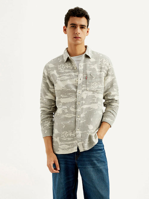 Men's Camo Slim Fit Shirt
