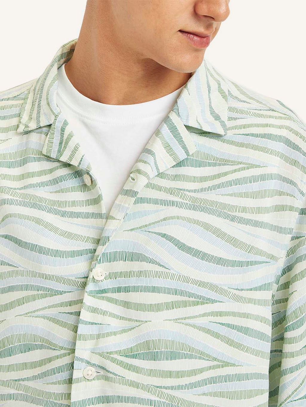 Men's Printed Relaxed Fit Camp Shirt