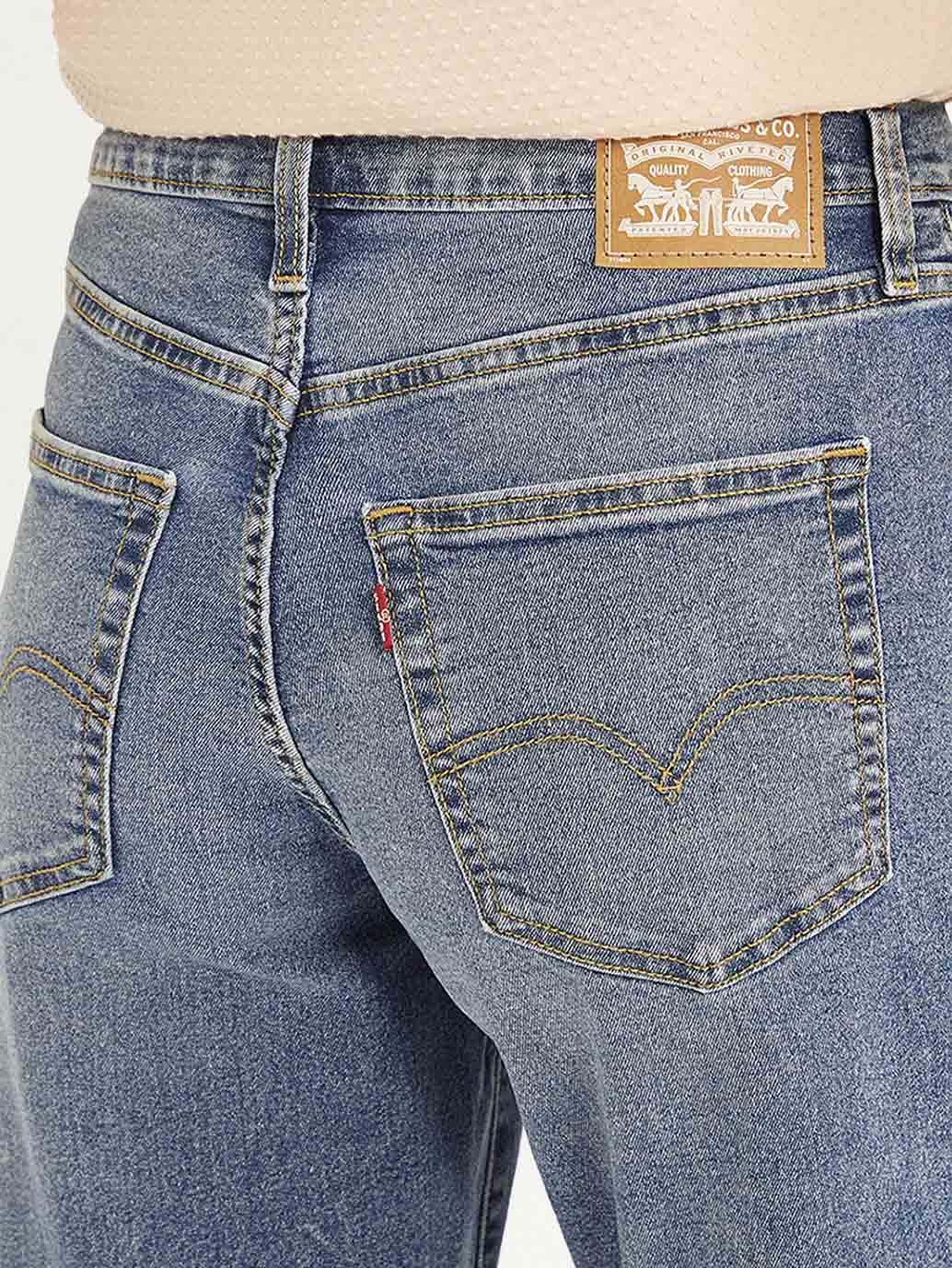 Women's 94 Blue Baggy Fit Mid Rise Jeans