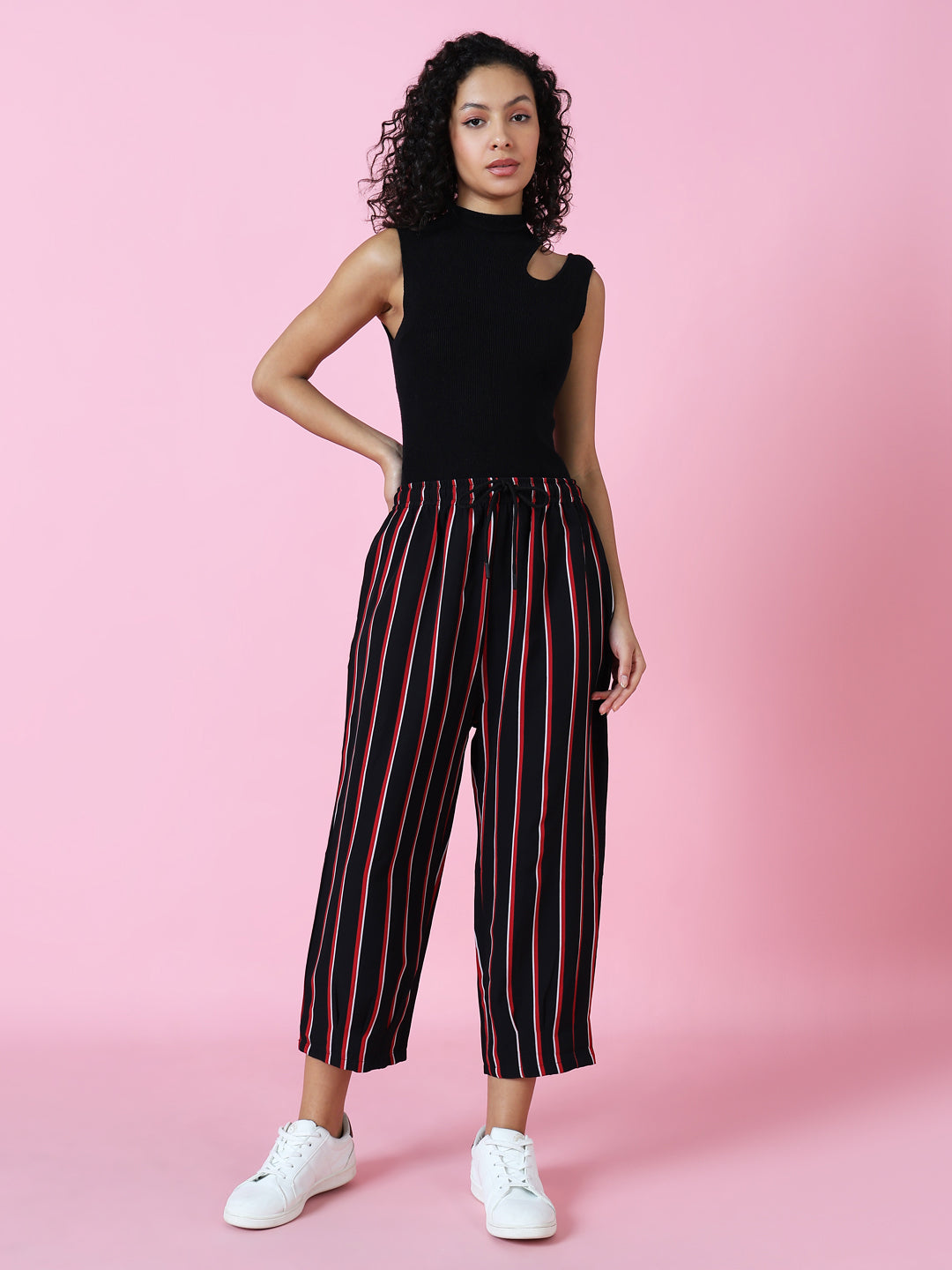 Women's Black Straight Leg Trousers