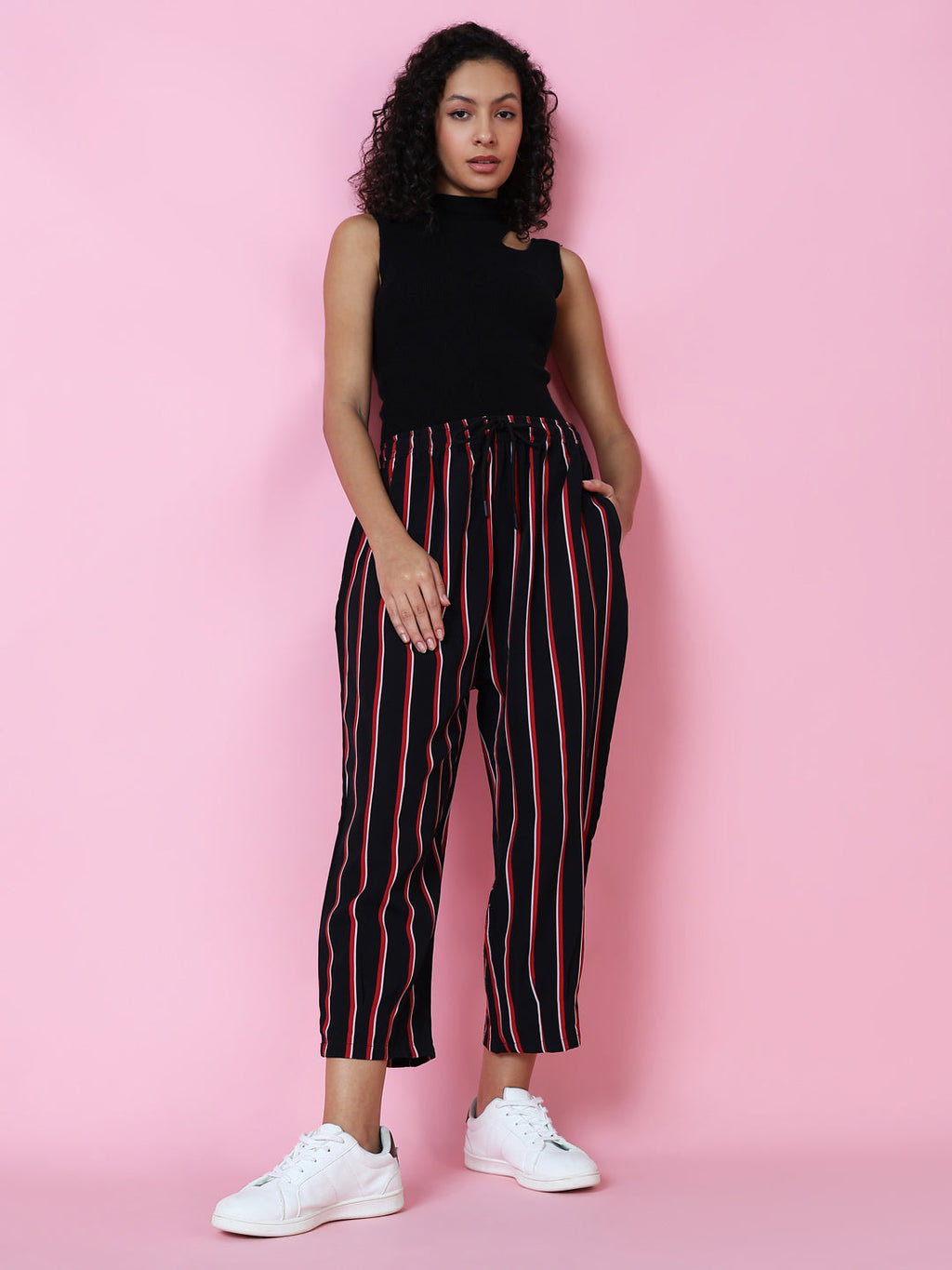 Women's Black Straight Leg Trousers