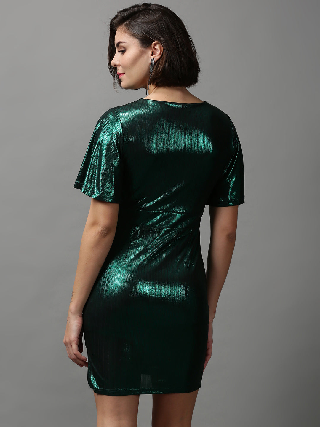 Women's Green Bodycon Mini Dress