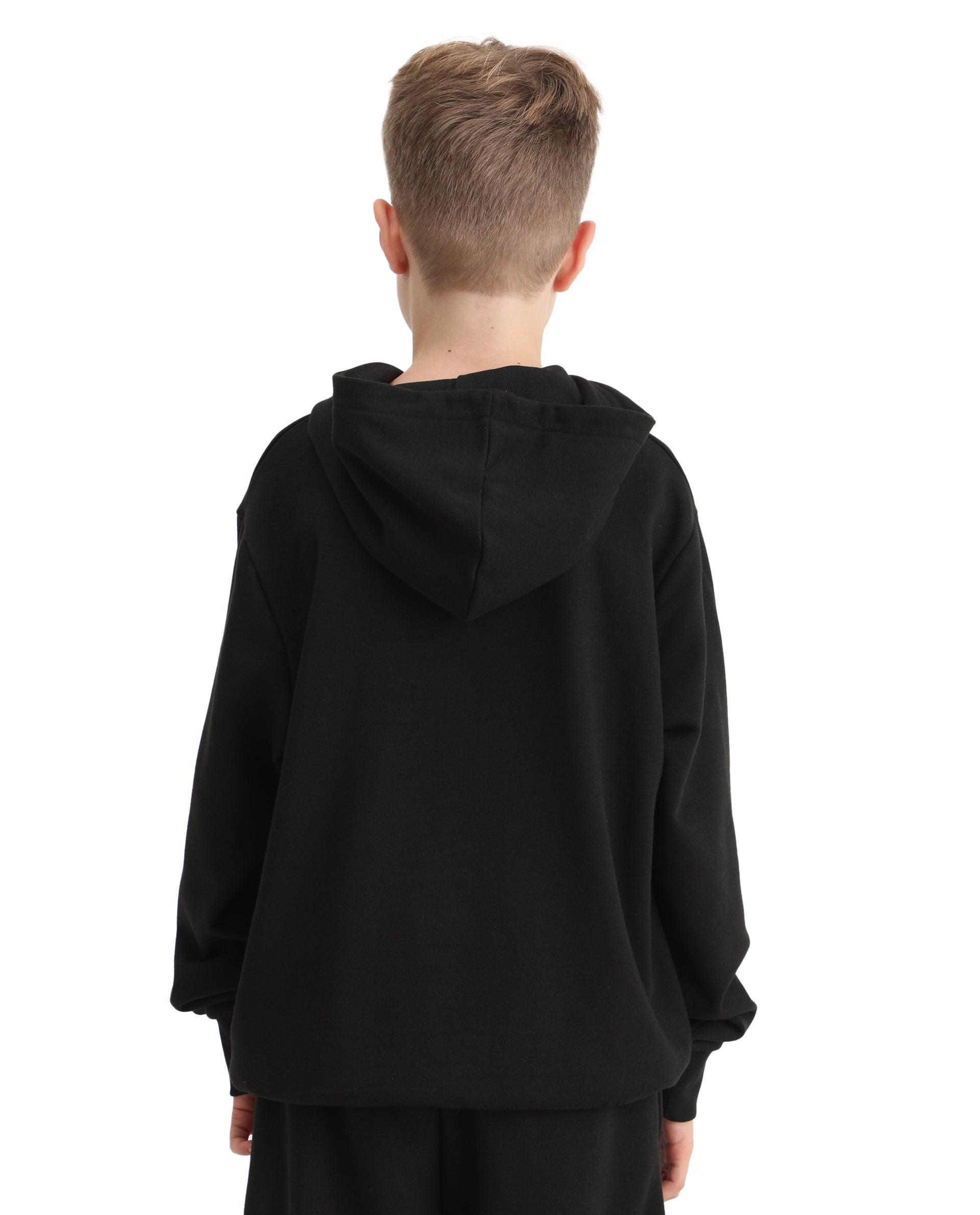 Rare Ones Kids Arno Black Cotton Blend Hd Print Oversized Sweatshirt