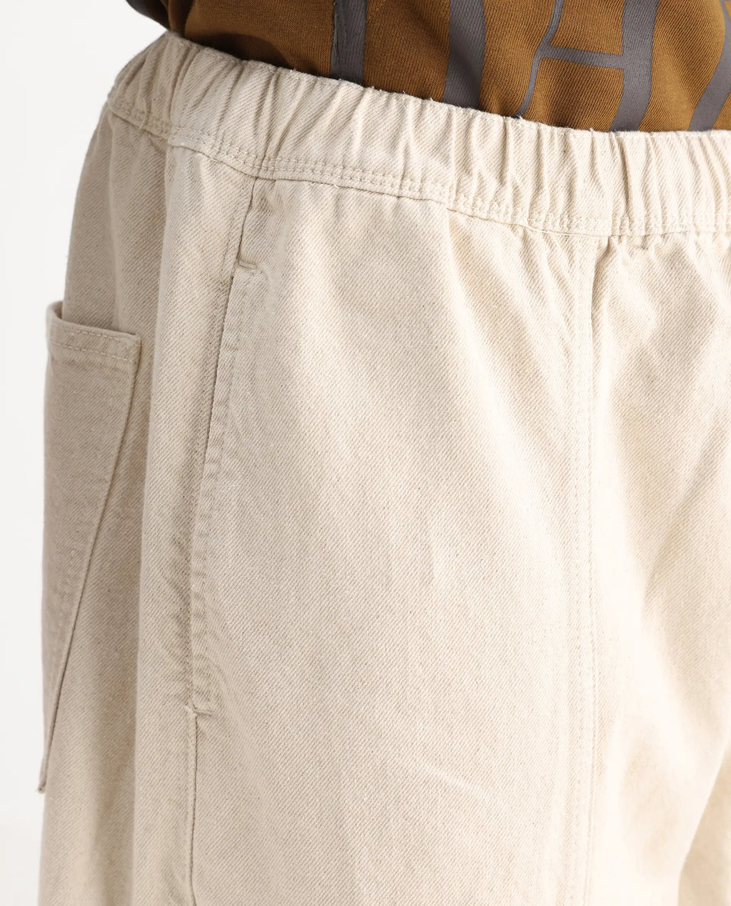 Rare Rabbit Men's Azort Beige Cotton Plain Baggy Fit Jeans