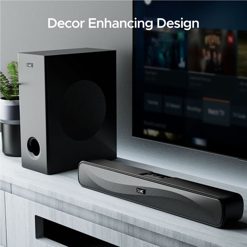 boAt Aavante Bar A1040 | 50W Bluetooth Soundbar, 2.1 Channel with Wired Subwoofer, Master Remote Control, Multi Connectivity