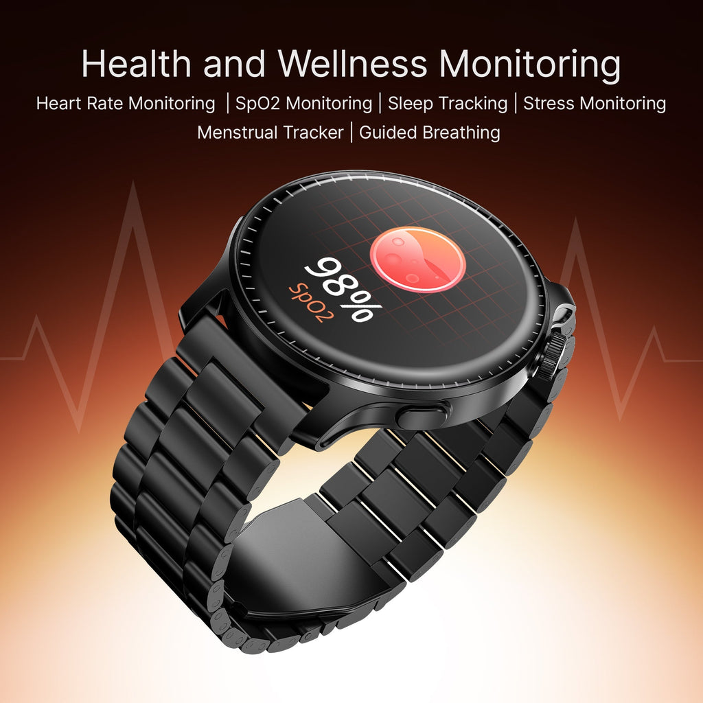 boAt Ultima Prime | Smartwatch with 1.43" AMOLED Display, Cloud Watch Faces, Emergency SOS, BT Calling, Functional Crown
