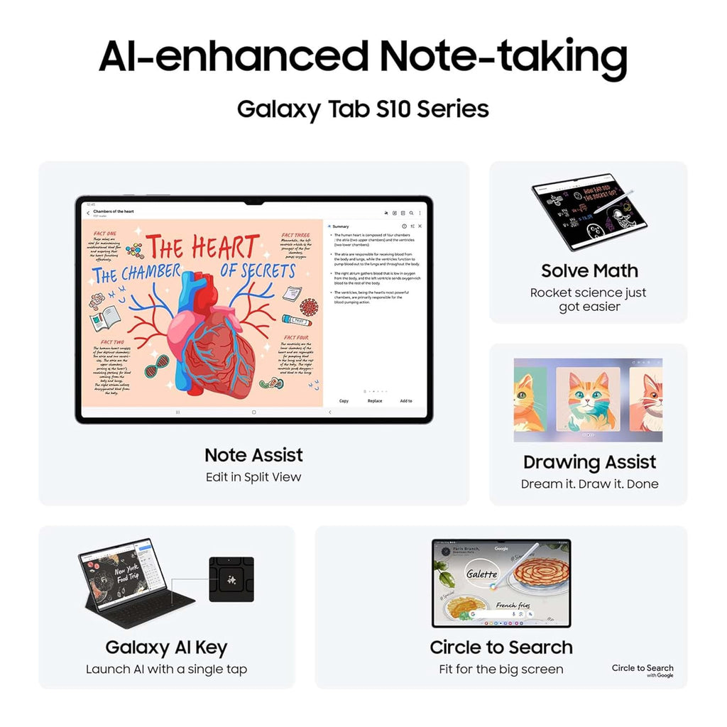 Samsung Galaxy Tab S10 Ultra [Smartchoice], S Pen in-Box, 36.99 cm (14.6 inch) Dynamic AMOLED 2X Display, 12 GB RAM, 256 GB Storage, Wi-Fi Tablet, Moonstone Gray