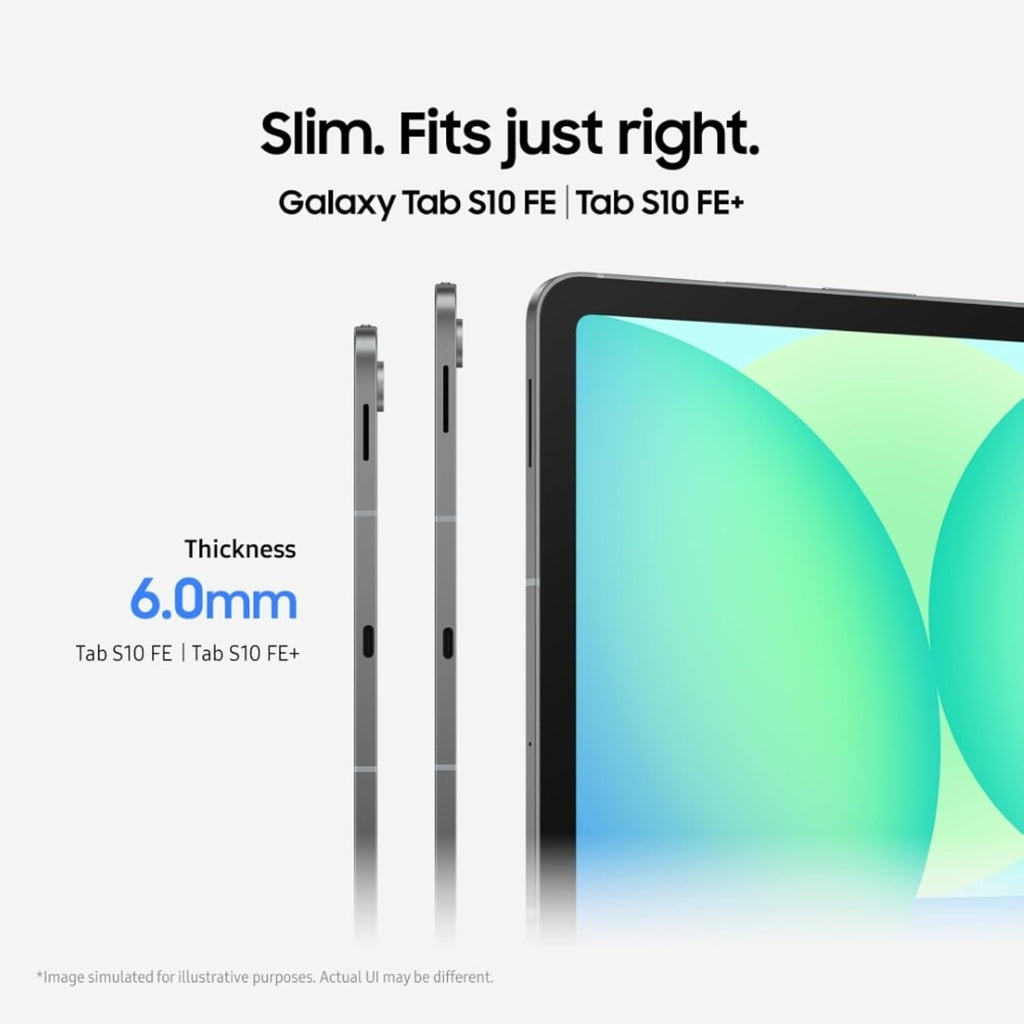 Samsung Galaxy Tab S10 FE, S Pen in-Box, 27.7 cm (10.9 inch) LCD Display, 12 GB RAM, 256 GB Storage, Wi-Fi + 5G Tablet, Gray